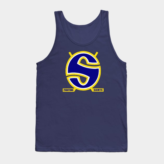 Defunct - Minnesota Fighting Saints Hockey 1972 Tank Top by LocalZonly